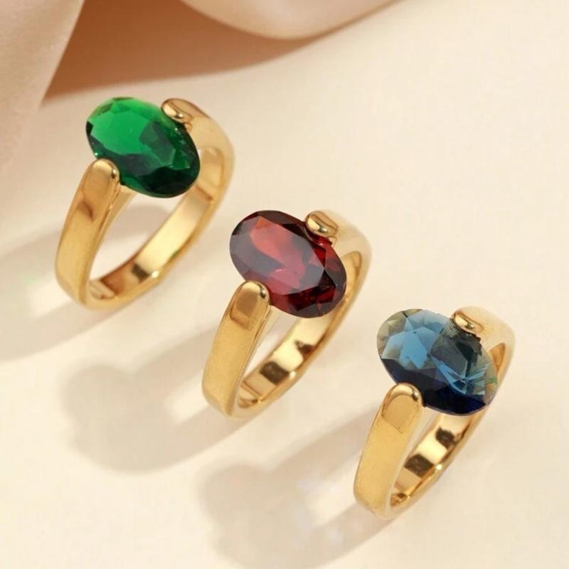 Stone Ring - Stainless Steel stone rings