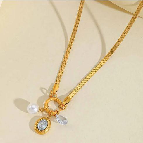 Your Charm Necklaces - Stainless steel Removeable Charms on plain Chain