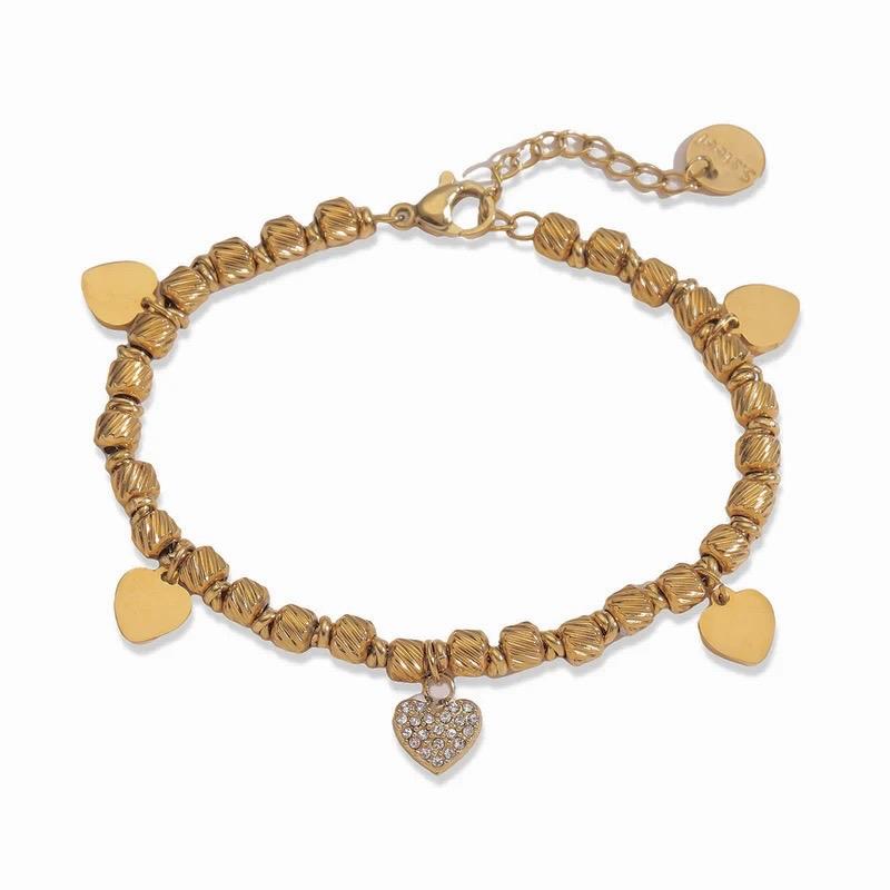 Aurora Beaded bracelet - Steel 18K Gold Plated Bracelets