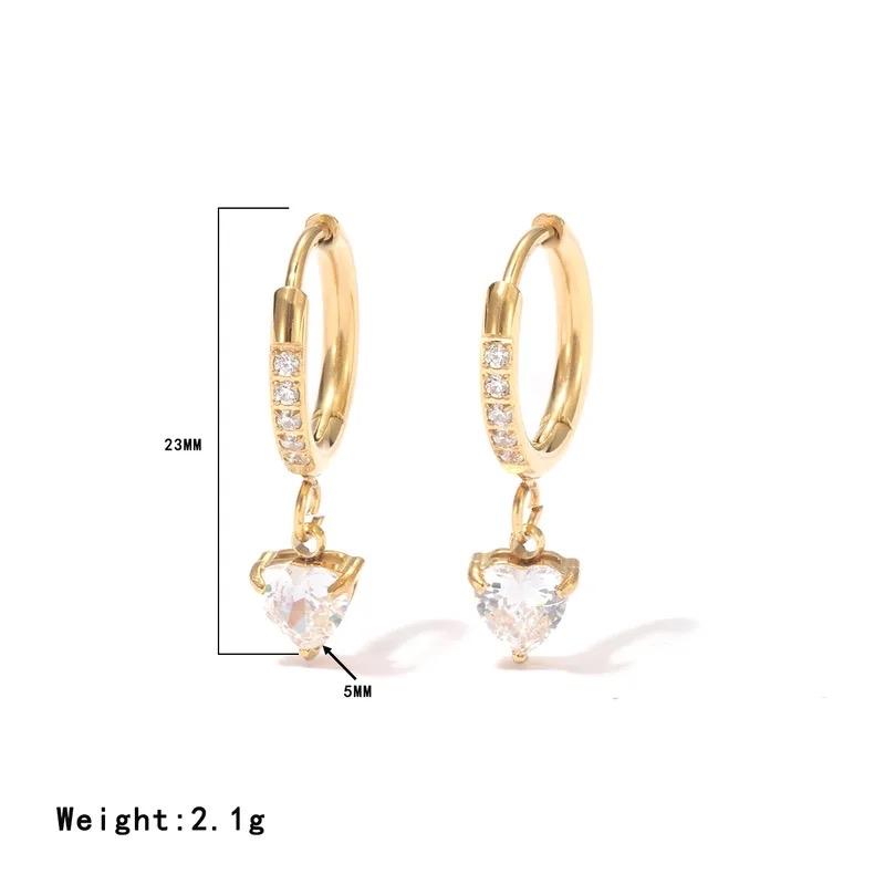 Adore Earrings - Stainless steel heart Earrings