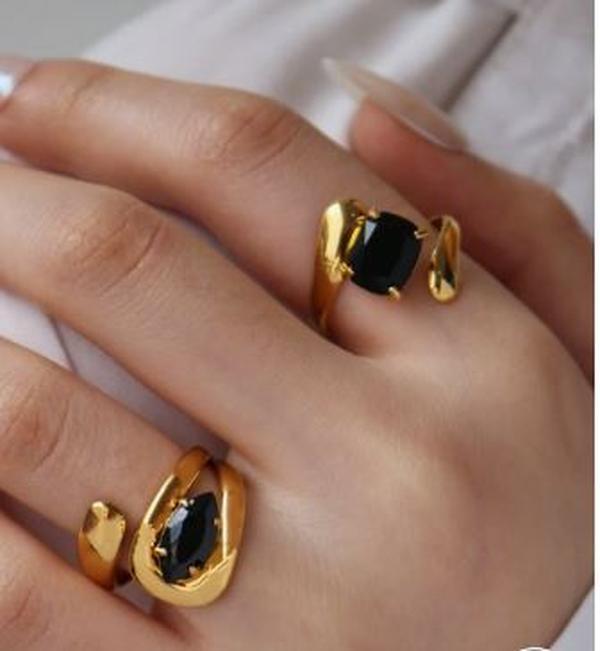 Frminee 1pc/2pcs/3pcs Cubic Zirconia Decoration Rings, 18K Gold Stainless Steel Women Rings, Luxury Jewelry For Daily Casual Engagement Wedding Rings, Gift Idea, Thick Twisted Band Stacking Rings, Bold Criss-Cross Statement Rings